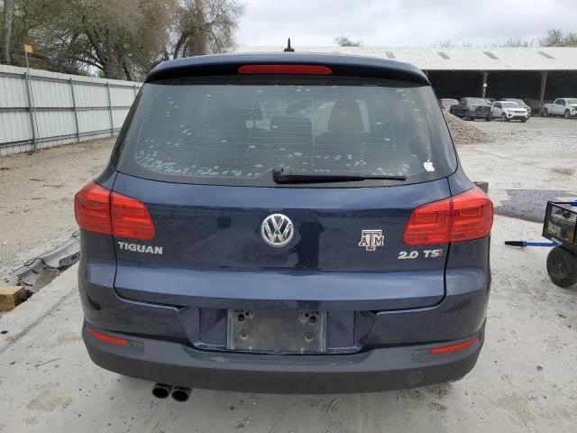 WVGAV3AX0EW617434 - 2014 VOLKSWAGEN TIGUAN S BLUE photo 6