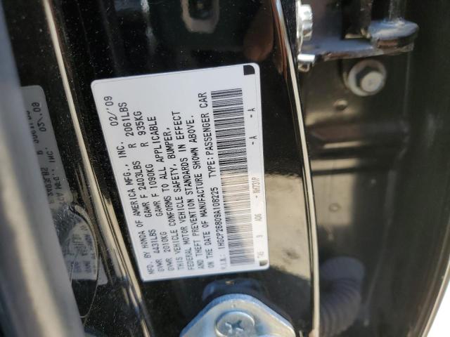 1HGCP26809A108225 - 2009 HONDA ACCORD EXL BLACK photo 12