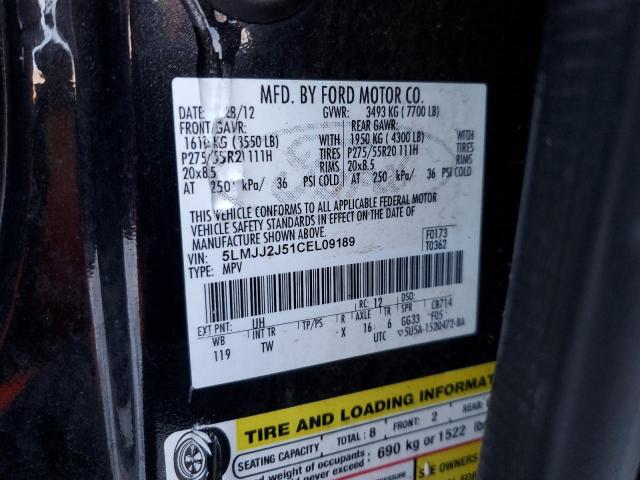 5LMJJ2J51CEL09189 - 2012 LINCOLN NAVIGATOR 黑色 照片 13