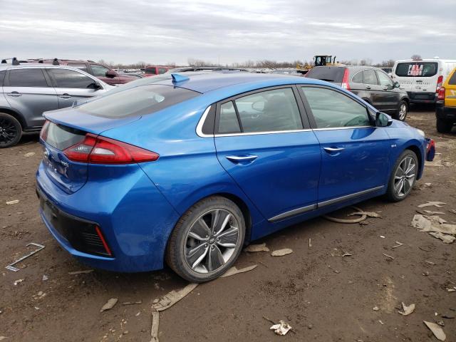 KMHC85LC4JU059874 - 2018 HYUNDAI IONIQ LIMITED BLUE photo 3