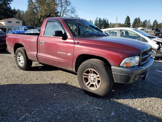 1B7FL16X72S677033 - 2002 DODGE DAKOTA BASE BURGUNDY photo 4