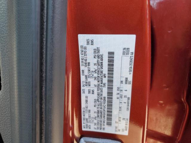 1FMCU9GX3FUC10288 - 2015 FORD ESCAPE SE RED photo 14