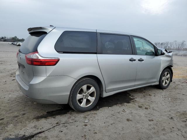 5TDZZ3DC6LS021245 - 2020 TOYOTA SIENNA L SILVER photo 3