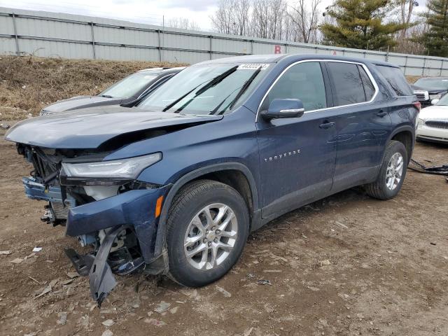 1GNEVFKW9PJ143245 - 2023 CHEVROLET TRAVERSE LS BLUE photo 1