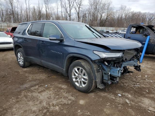 1GNEVFKW9PJ143245 - 2023 CHEVROLET TRAVERSE LS BLUE photo 4