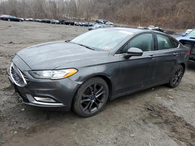 3FA6P0HD0JR279602 - 2018 FORD FUSION SE GRAY photo 1