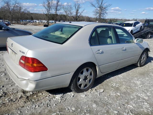 JTHBN30F720067325 - 2002 LEXUS LS 430 WHITE photo 3