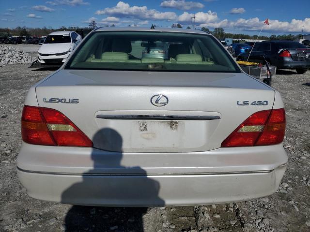 JTHBN30F720067325 - 2002 LEXUS LS 430 WHITE photo 6