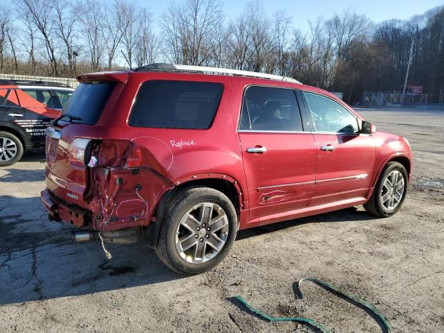 1GKKVTED1CJ147986 - 2012 GMC ACADIA DENALI RED photo 3