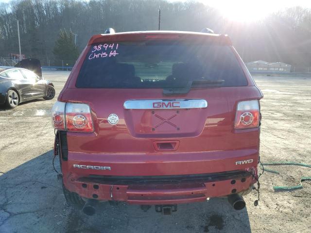 1GKKVTED1CJ147986 - 2012 GMC ACADIA DENALI RED photo 6