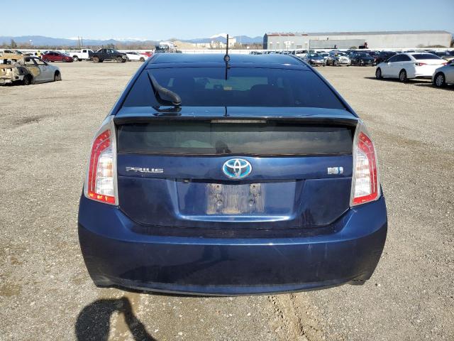 JTDKN3DU2E0369989 - 2014 TOYOTA PRIUS BLUE photo 6