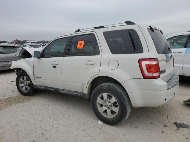 1FMCU49359KC48778 - 2009 FORD ESCAPE HYBRID WHITE photo 2