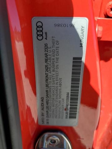 WAUB1GFF8G1030844 - 2016 AUDI S3 PREMIUM PLUS RED photo 12