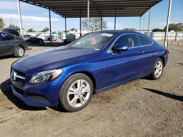 WDDWJ4JB1HF339508 - 2017 MERCEDES-BENZ C 300 BLUE photo 1