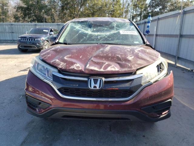 5J6RM4H40GL032184 - 2016 HONDA CR-V SE MAROON photo 5