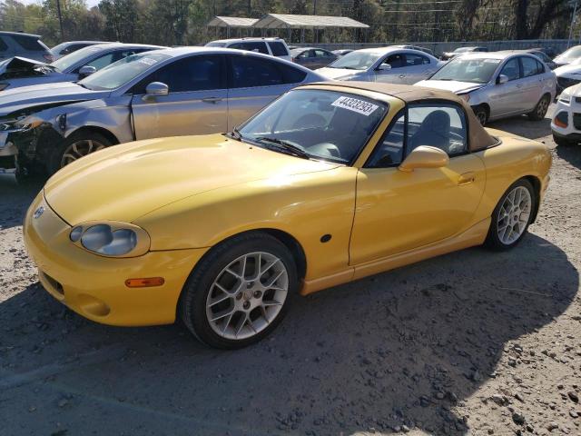 JM1NB353320225634 - 2002 MAZDA MX-5 MIATA BASE YELLOW photo 1