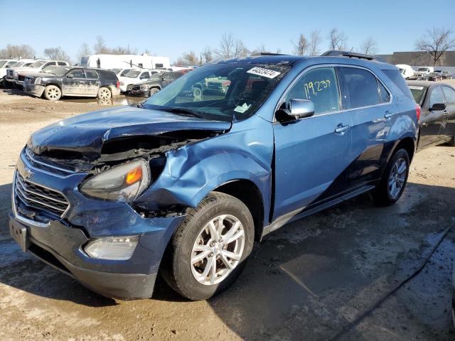 2GNALCEK6H6178061 - 2017 CHEVROLET EQUINOX LT BLUE photo 1