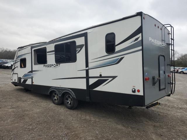 4YDT26820MK417433 - 2021 KEYSTONE PASSPORT WHITE photo 3