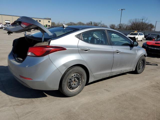 5NPDH4AE7GH698437 - 2016 HYUNDAI ELANTRA SE SILVER photo 3