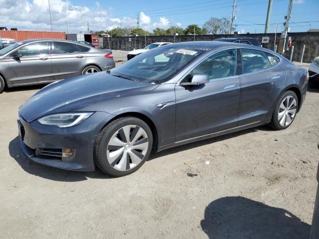 5YJSA1E20MF421679 - 2021 TESLA MODEL S GRAY photo 1