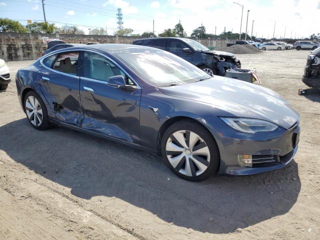 5YJSA1E20MF421679 - 2021 TESLA MODEL S GRAY photo 4
