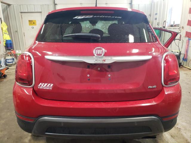 ZFBCFYET7GP400395 - 2016 FIAT 500X TREKKING PLUS RED photo 6