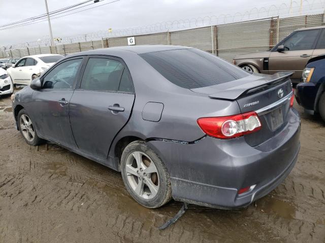 5YFBU4EE0DP214068 - 2013 TOYOTA COROLLA BASE GRAY photo 2
