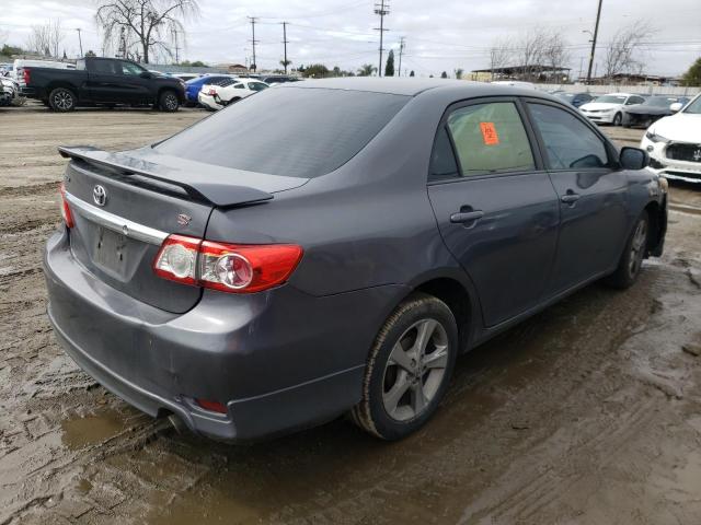5YFBU4EE0DP214068 - 2013 TOYOTA COROLLA BASE GRAY photo 3