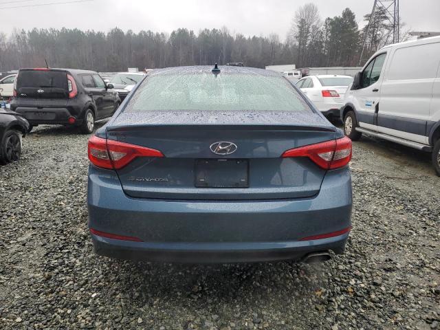 5NPE24AF6GH270616 - 2016 HYUNDAI SONATA SE BLUE photo 6