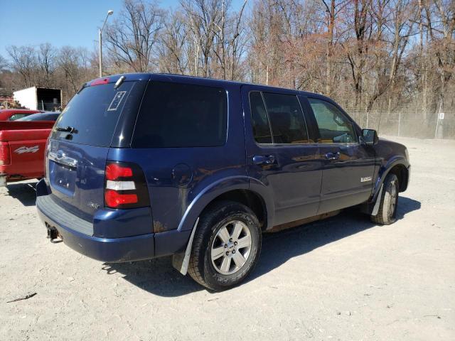 1FMEU73E68UA88496 - 2008 FORD EXPLORER XLT BLUE photo 3