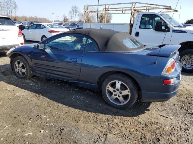 4A3AE45G14E126571 - 2004 MITSUBISHI ECLIPSE SPYDER GS BLUE photo 2