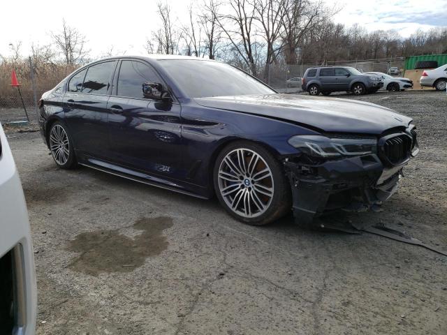 WBA13BK02NCH70646 - 2022 BMW M550XI BLUE photo 4