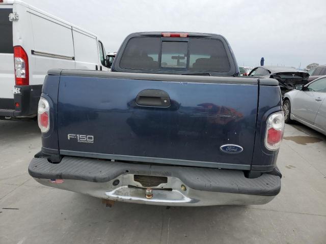 1FTRW07642KD61643 - 2002 FORD F150 SUPERCREW BLUE photo 6