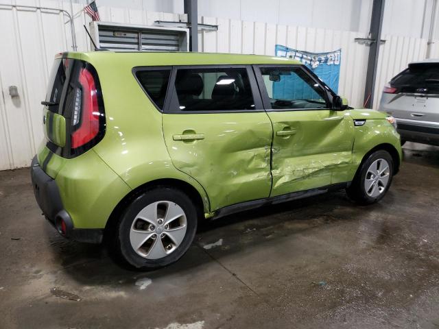 KNDJN2A2XF7808468 - 2015 KIA SOUL GREEN photo 3