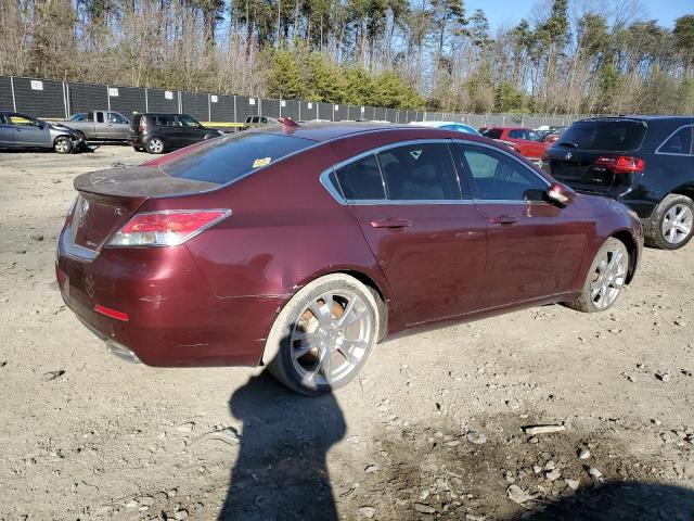 19UUA9F70DA003005 - 2013 ACURA TL ADVANCE BURGUNDY photo 3