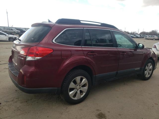 4S4BRCJC9B3386813 - 2011 SUBARU OUTBACK 2.5I LIMITED MAROON photo 3