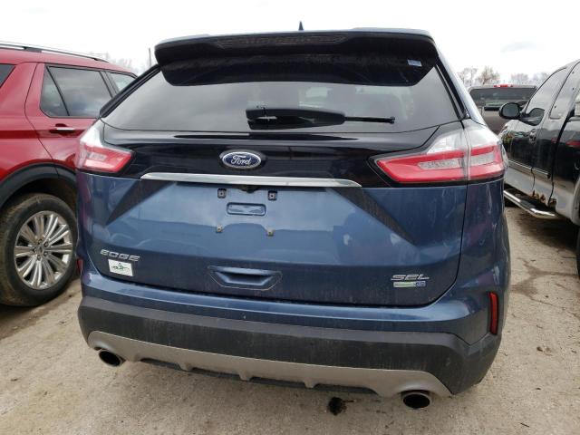 2FMPK4J95KBB24744 - 2019 FORD EDGE A SEL BLUE photo 6