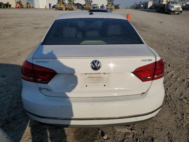 1VWCN7A35EC119052 - 2014 VOLKSWAGEN PASSAT SEL WHITE photo 6