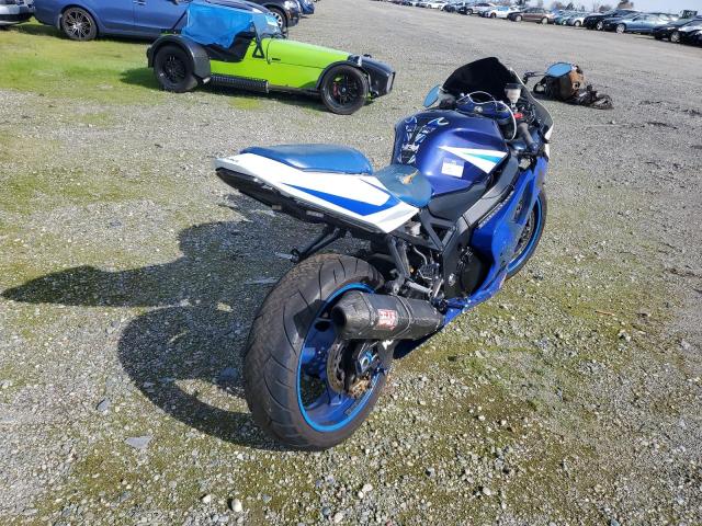 JS1GN7CA252108686 - 2005 SUZUKI GSX-R600 K BLUE photo 4