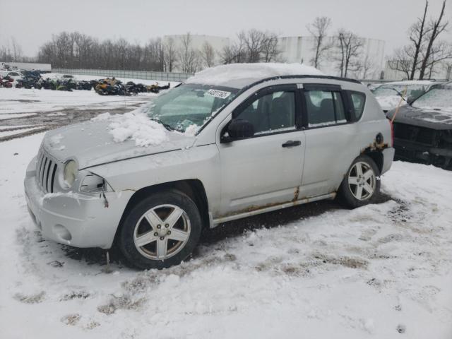 1J8FT47W07D370573 - 2007 JEEP COMPASS SILVER photo 1