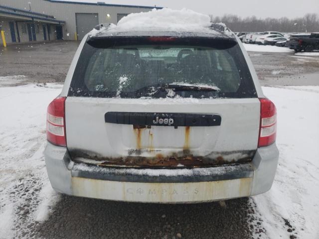 1J8FT47W07D370573 - 2007 JEEP COMPASS SILVER photo 6