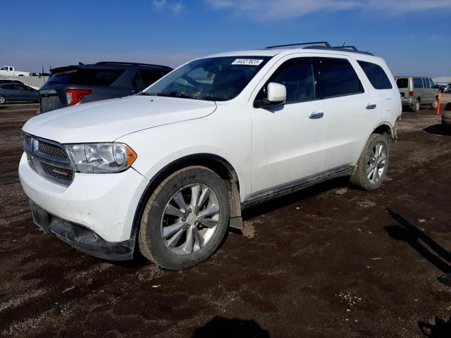 1C4RDJDG3DC696043 - 2013 DODGE DURANGO CREW WHITE photo 1