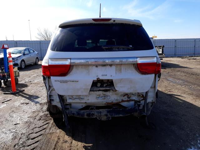 1C4RDJDG3DC696043 - 2013 DODGE DURANGO CREW WHITE photo 6