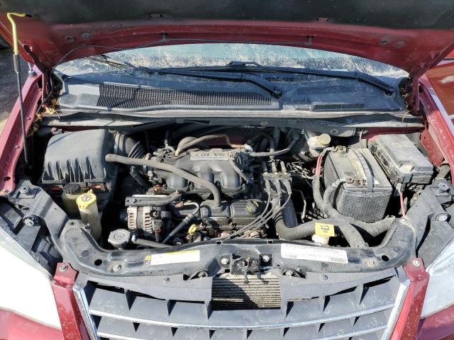 2A4RR5D11AR428593 - 2010 CHRYSLER TOWN & COU TOURING წითელი ფოტო 12