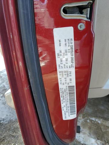 2A4RR5D11AR428593 - 2010 CHRYSLER TOWN & COU TOURING წითელი ფოტო 13