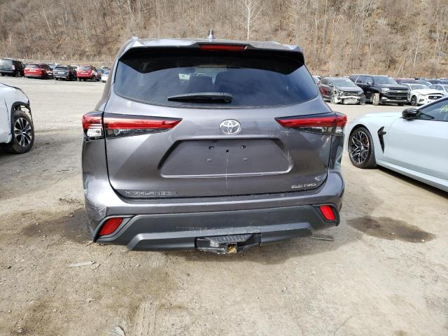 5TDHZRBH0MS540273 - 2021 TOYOTA HIGHLANDER XLE GRAY photo 6