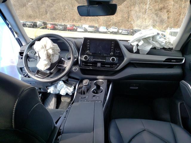 5TDHZRBH0MS540273 - 2021 TOYOTA HIGHLANDER XLE GRAY photo 8