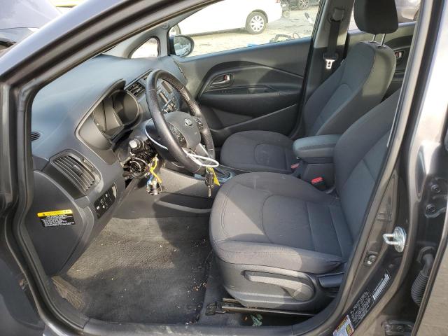 KNADN4A39D6242398 - 2013 KIA RIO EX GRAY photo 7