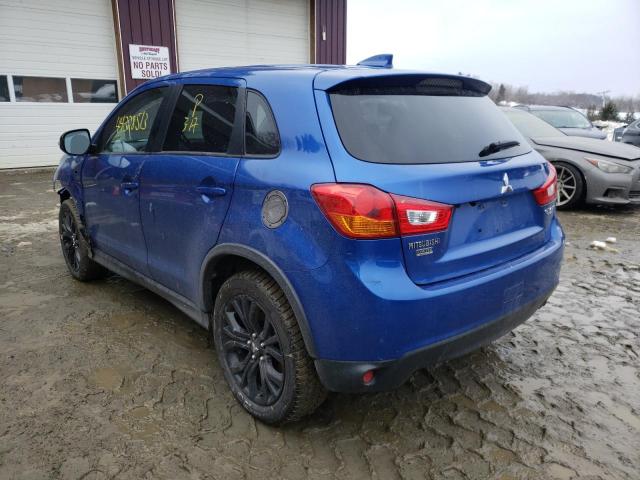 JA4AR3AU2HZ067424 - 2017 MITSUBISHI OUTLANDER ES BLUE photo 2