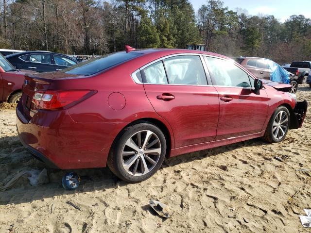 4S3BNAK68J3006839 - 2018 SUBARU LEGACY 2.5I LIMITED RED photo 3